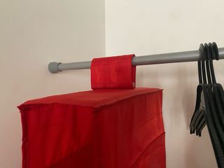 Zapatero de colgar alto 120cm, 10 huecos, textil