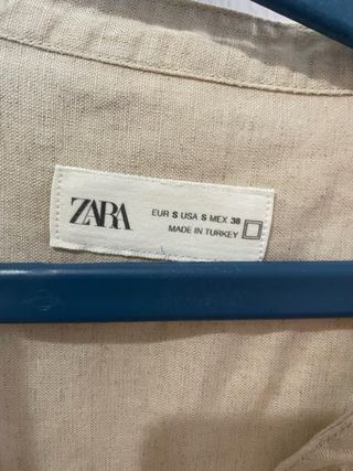 Camisa Zara Beige Talla S