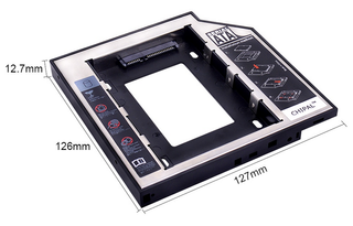 CHIPAL SATA 3.0 2nd HDD Caddy (9,50mm. y 12,7mm.)