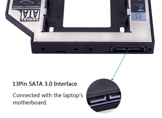 CHIPAL SATA 3.0 2nd HDD Caddy (9,50mm. y 12,7mm.)