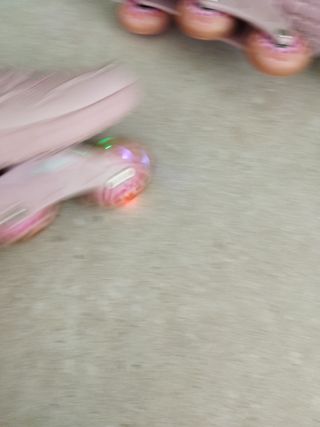 Patines rosas desmontables T38 con luz