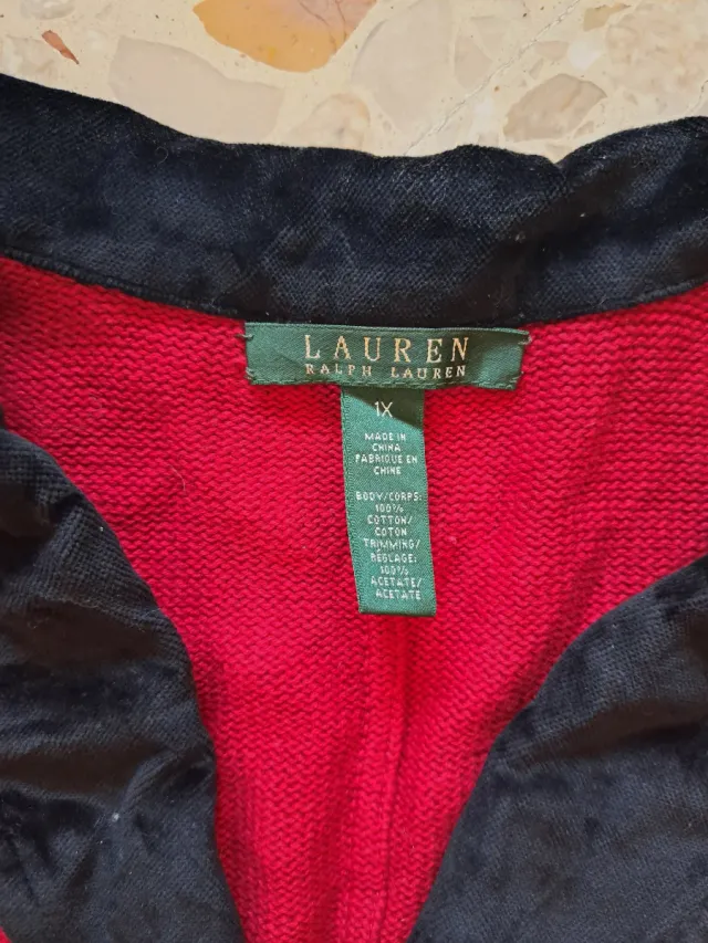 Giacca Ralph Lauren Donna Cotone Rossa
