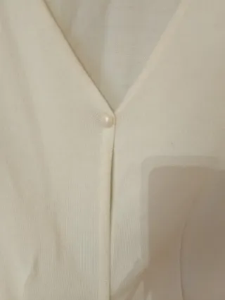 Chaqueta de vestir blanco roto