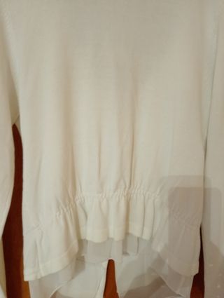 Chaqueta de vestir blanco roto