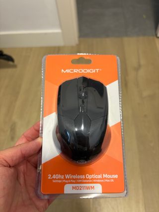 Ratón Óptico Inalámbrico Microdigit Negro
