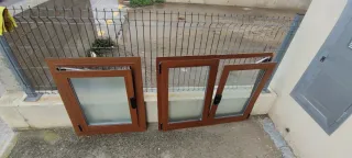 Ventanas aluminio imitación madera