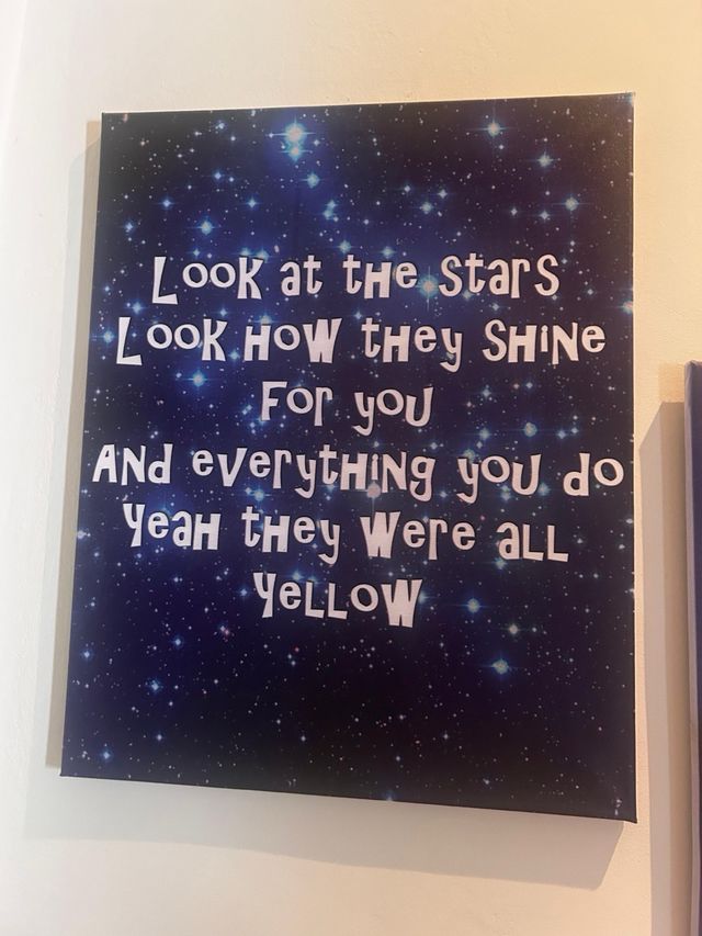 Cuadros Letras Coldplay Fix You