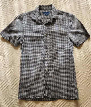 Camisa Zara cuadros manga corta Talla S