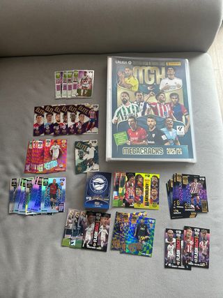 Lote 125 cards + Álbum Megacracks