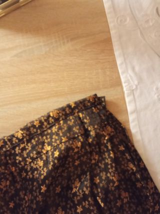 Falda Baturra Marrón y Dorada Talla Única
