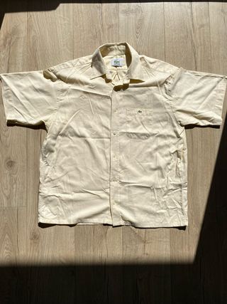Camisa Lacoste Manga Corta Amarilla