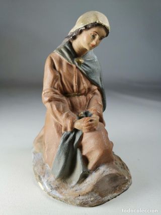 Statuetta di Betlemme in argilla tipo rose antiche