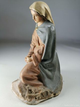 Statuetta di Betlemme in argilla tipo rose antiche