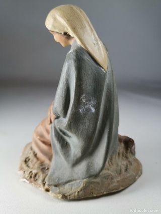 Statuetta di Betlemme in argilla tipo rose antiche