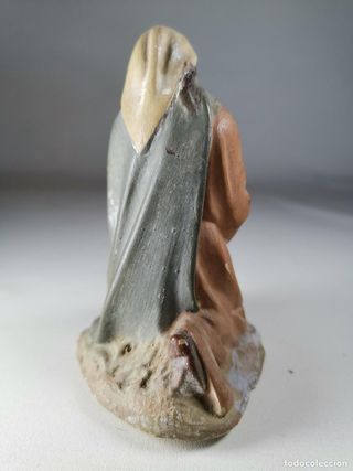 Statuetta di Betlemme in argilla tipo rose antiche