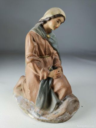 Statuetta di Betlemme in argilla tipo rose antiche