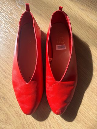 Zapatos de piel rojos talla 40