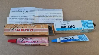 2 tubi antichi Imedio Glue e Plast Imedio