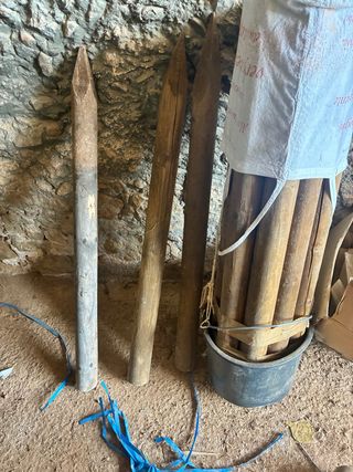 Estacas de madera para jardín