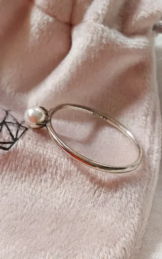 Anillo Perla Plata Ley Le Petite Marie
