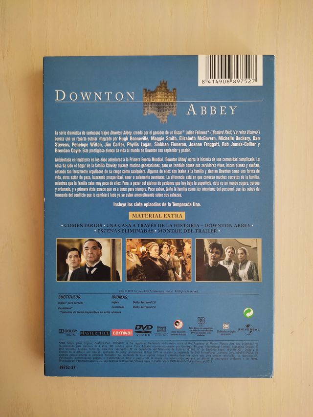 SERIE DVD DOWNTON ABBEY, TEMPORADA 1