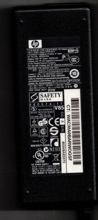 Cargador HP PPP012D-S 90W 100-240V Original