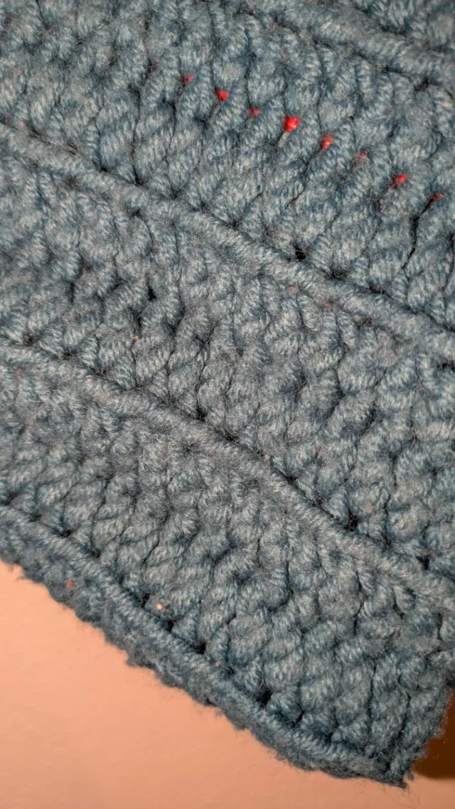 Braga de cuello tejida turquesa