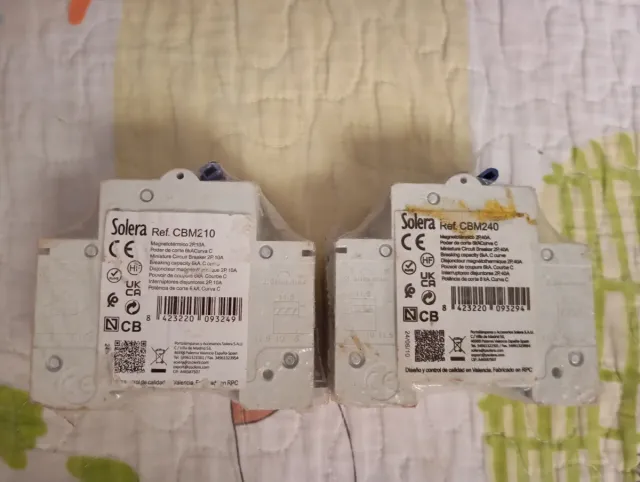 Magnetotérmico Solera CBM210 2P 10A 6kA Curva C