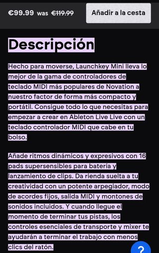 Controlador MIDI Novation