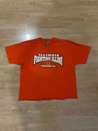 Camiseta Fighting Illini Vintage Naranja