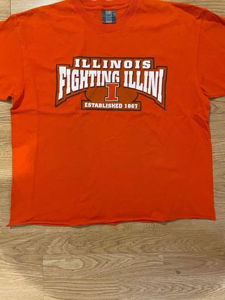 Camiseta Fighting Illini Vintage Naranja