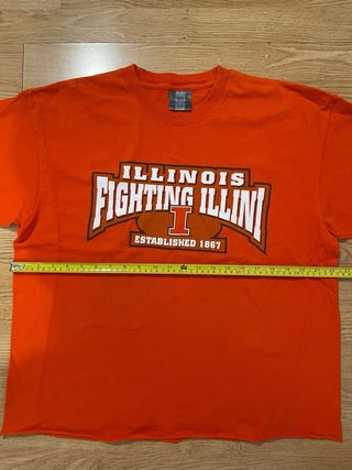 Camiseta Fighting Illini Vintage Naranja
