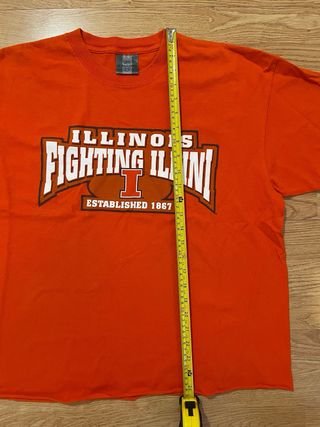 Camiseta Fighting Illini Vintage Naranja