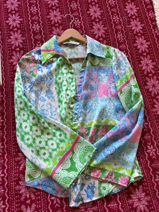 Blusa Zara Estampada Talla xs
