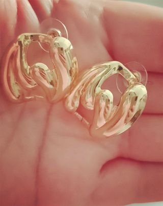 Pendientes chapados en oro 18k
