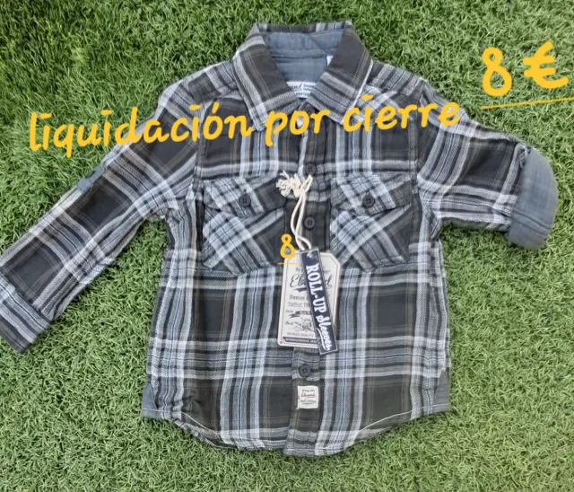 Camisa niño 3 años cuadros E-BOUND 