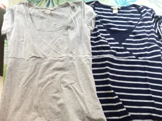 Pack 2 Camisetas Lactancia H&M Talla S