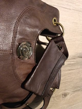 Bolso piel marrón Eugenia by Tous