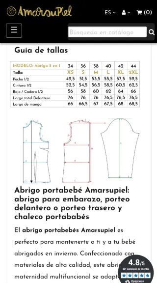 Abrigo Portabebés Amarsupiel 