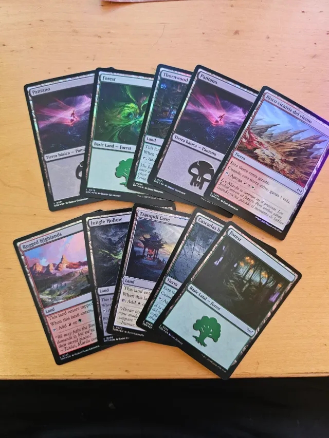 10 Tierras Foil Magic The Gathering