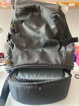 Mochila nevera Quechua gris/negra