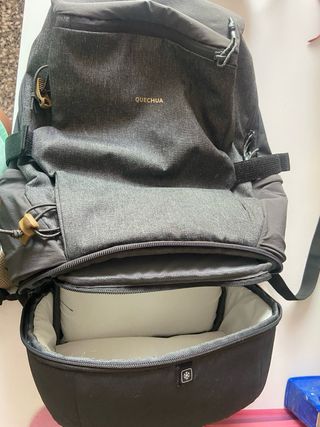 Mochila nevera Quechua gris/negra