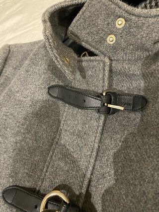 Chaquetón 75% Lana Gris, 4 bolsillos