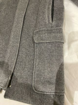 Chaquetón 75% Lana Gris, 4 bolsillos