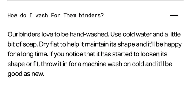 Chest binder/faja para pecho marca For Them