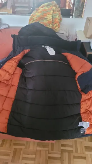 Chaqueta 3/4 de plumas