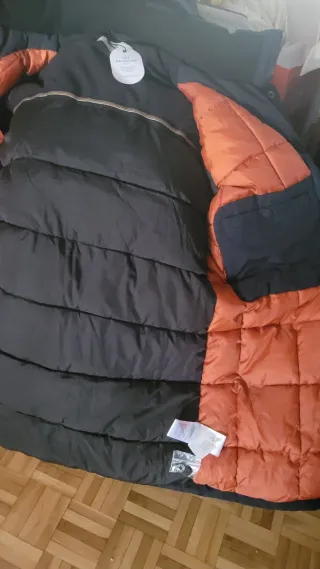 Chaqueta 3/4 de plumas