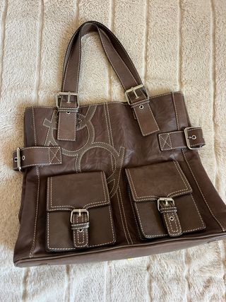 Bolso Purificacion Garcia Marrón