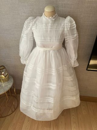 Traje Comunión Vintage Años 50 Blanco