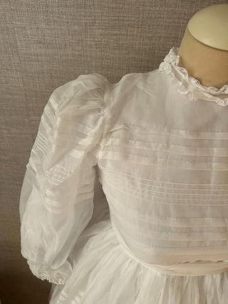 Traje Comunión Vintage Años 50 Blanco
